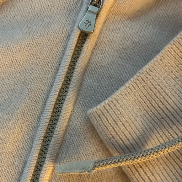Eleventy ivory Zip-Up Sweater - Picture 15 of 16